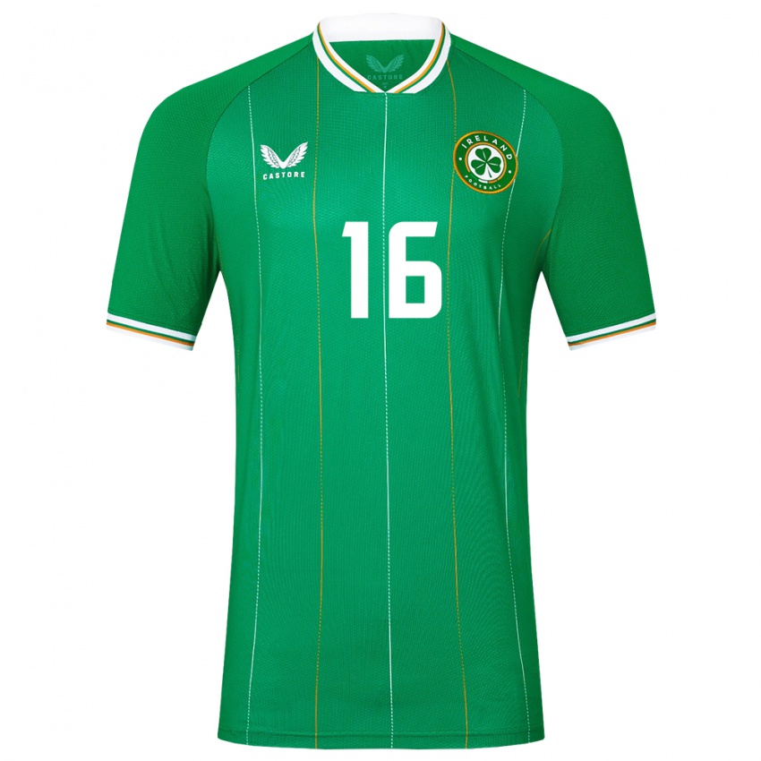 Criança Camisola Irlanda Killian Cahill #16 Verde Principal 24-26 Camisa Brasil