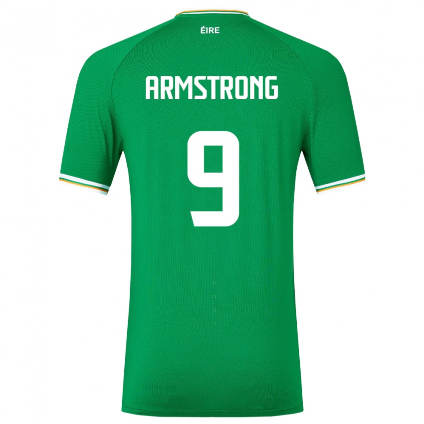 Criança Camisola Irlanda Sinclair Armstrong #9 Verde Principal 24-26 Camisa Brasil