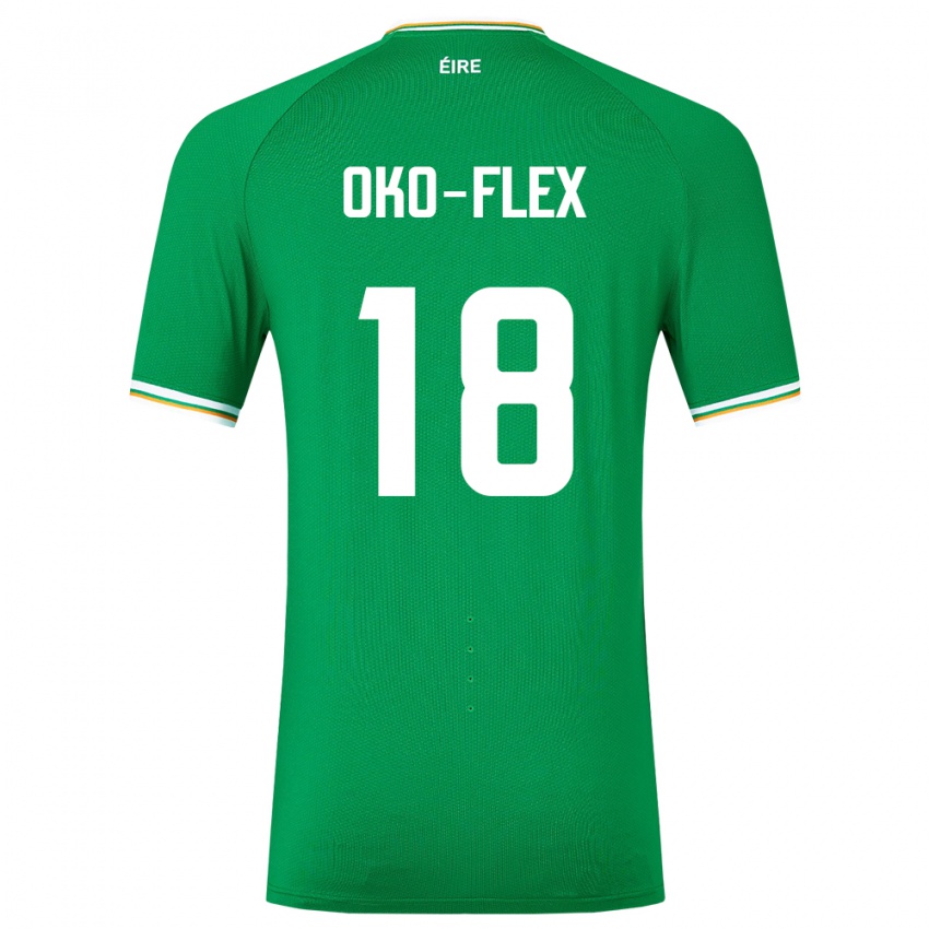 Criança Camisola Irlanda Armstrong Oko-Flex #18 Verde Principal 24-26 Camisa Brasil