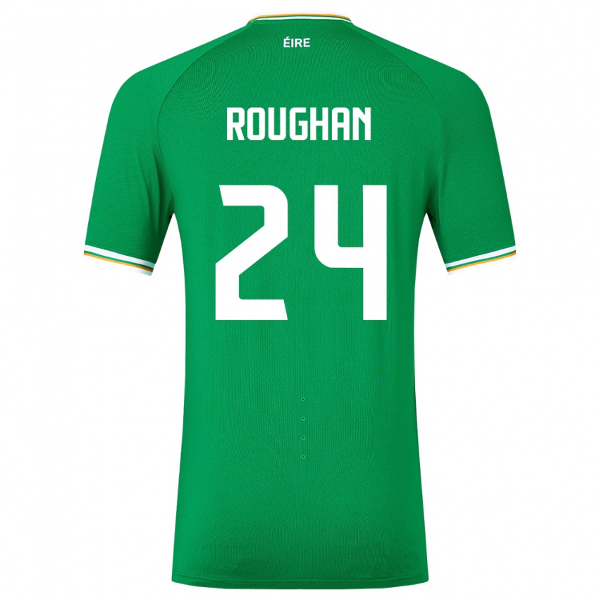 Criança Camisola Irlanda Sean Roughan #24 Verde Principal 24-26 Camisa Brasil