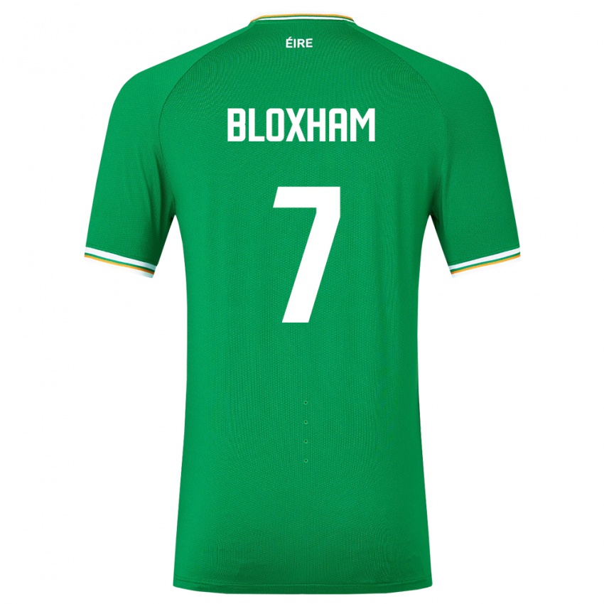 Criança Camisola Irlanda Tom Bloxham #7 Verde Principal 24-26 Camisa Brasil