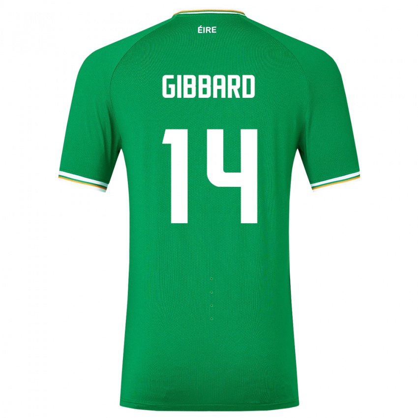 Criança Camisola Irlanda Joseph Gibbard #14 Verde Principal 24-26 Camisa Brasil