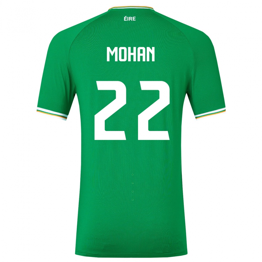 Criança Camisola Irlanda Stephen Mohan #22 Verde Principal 24-26 Camisa Brasil