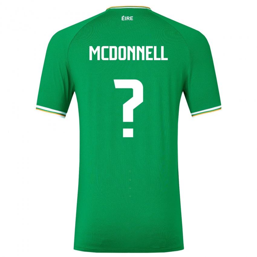 Criança Camisola Irlanda Grady Mcdonnell #0 Verde Principal 24-26 Camisa Brasil