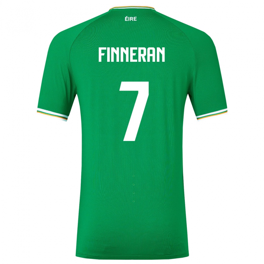 Criança Camisola Irlanda Rory Finneran #7 Verde Principal 24-26 Camisa Brasil