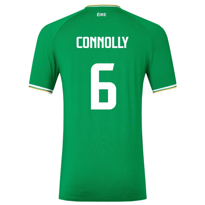 Criança Camisola Irlanda Megan Connolly #6 Verde Principal 24-26 Camisa Brasil