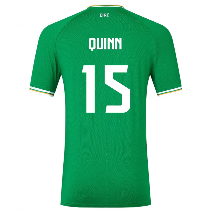 Criança Camisola Irlanda Lucy Quinn #15 Verde Principal 24-26 Camisa Brasil