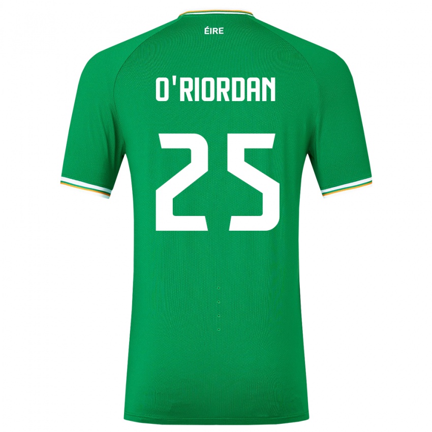 Criança Camisola Irlanda Claire O'riordan #25 Verde Principal 24-26 Camisa Brasil