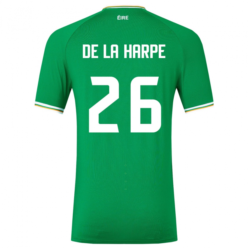 Criança Camisola Irlanda Deborah-Anne De La Harpe #26 Verde Principal 24-26 Camisa Brasil