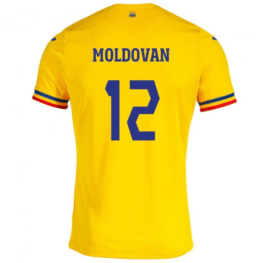 Criança Camisola Romênia Horaţiu Moldovan #12 Amarelo Principal 24-26 Camisa Brasil