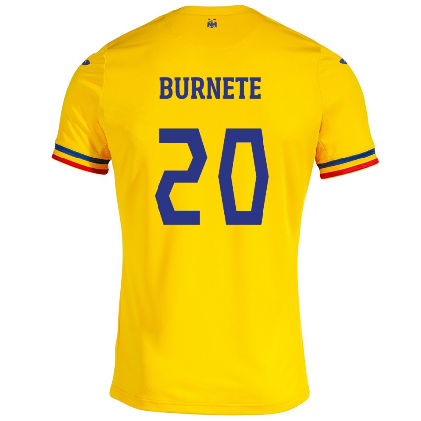 Criança Camisola Romênia Rareș Burnete #20 Amarelo Principal 24-26 Camisa Brasil