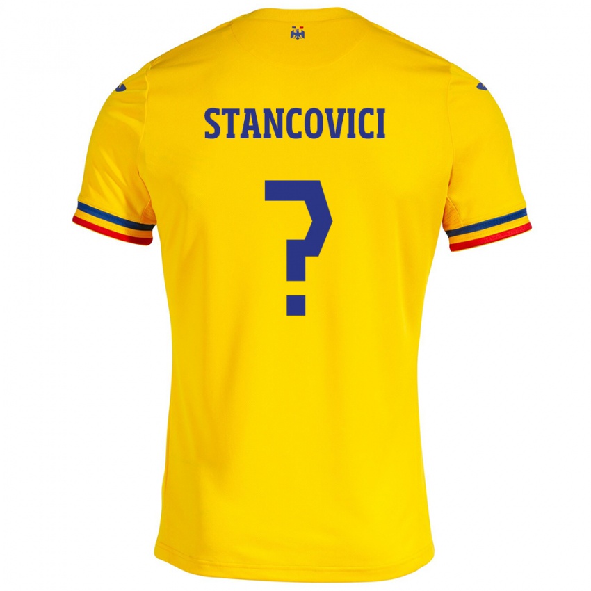 Criança Camisola Romênia Victor Stancovici #0 Amarelo Principal 24-26 Camisa Brasil