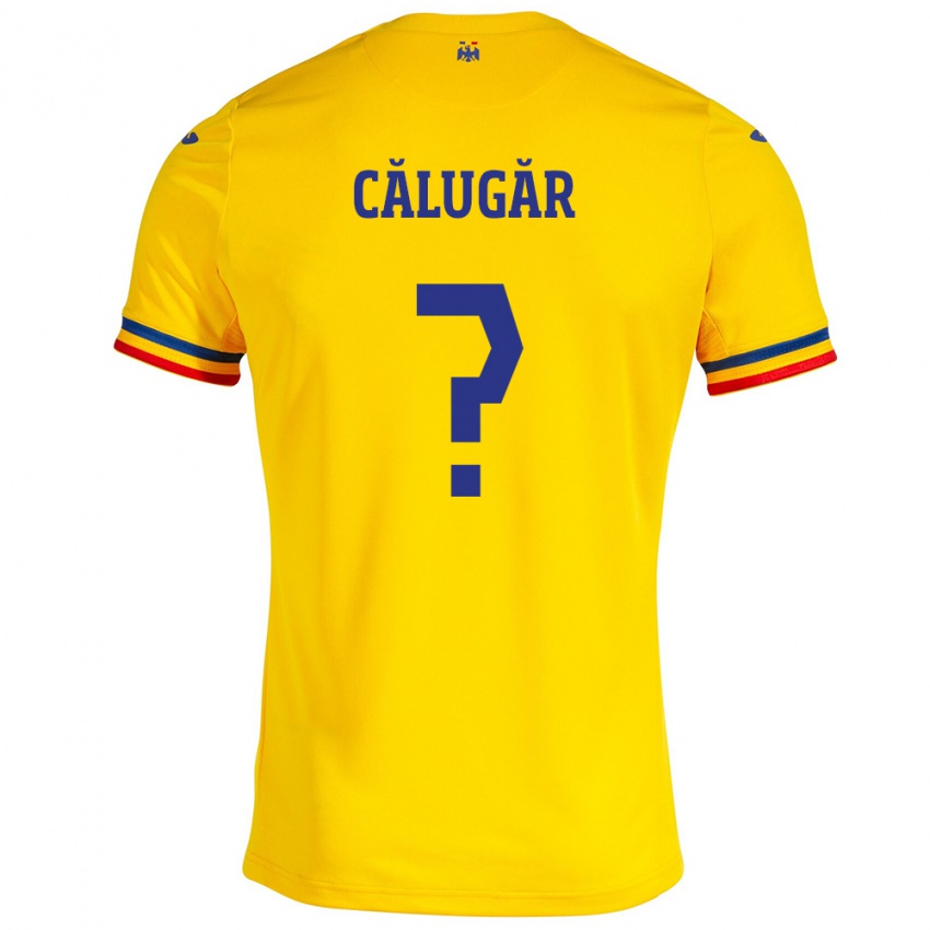 Criança Camisola Romênia Răzvan Călugăr #0 Amarelo Principal 24-26 Camisa Brasil