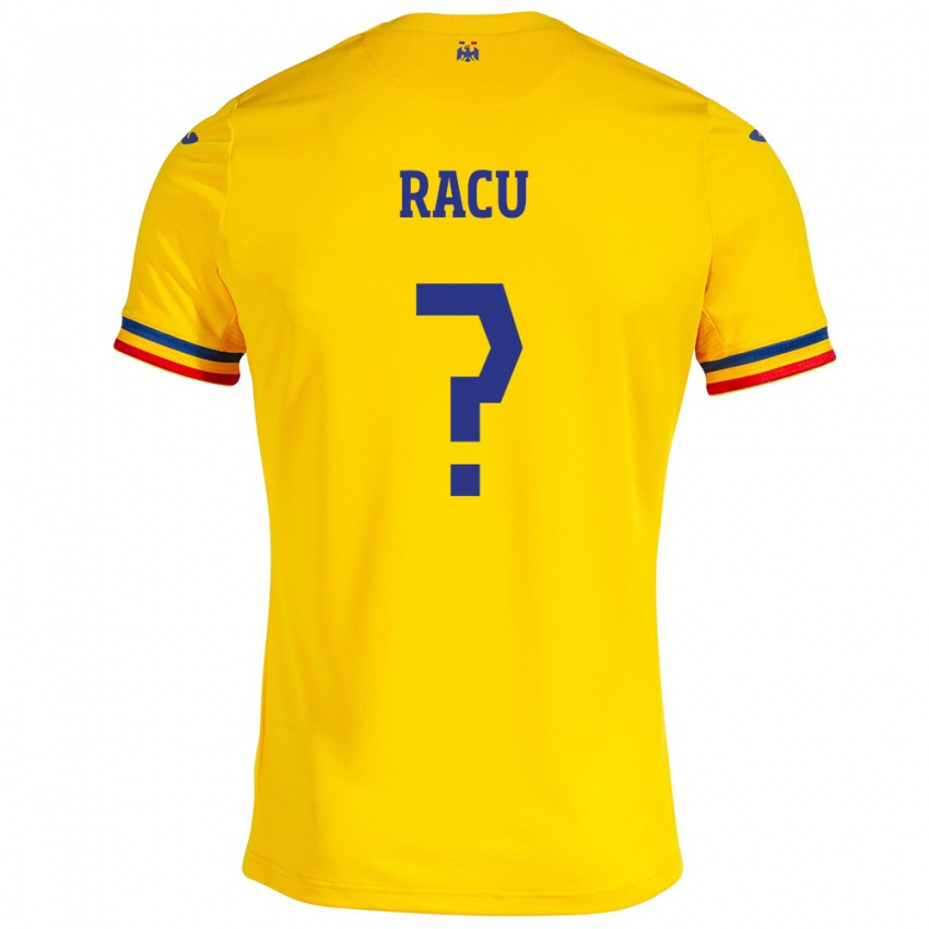 Criança Camisola Romênia Andrei Racu #0 Amarelo Principal 24-26 Camisa Brasil