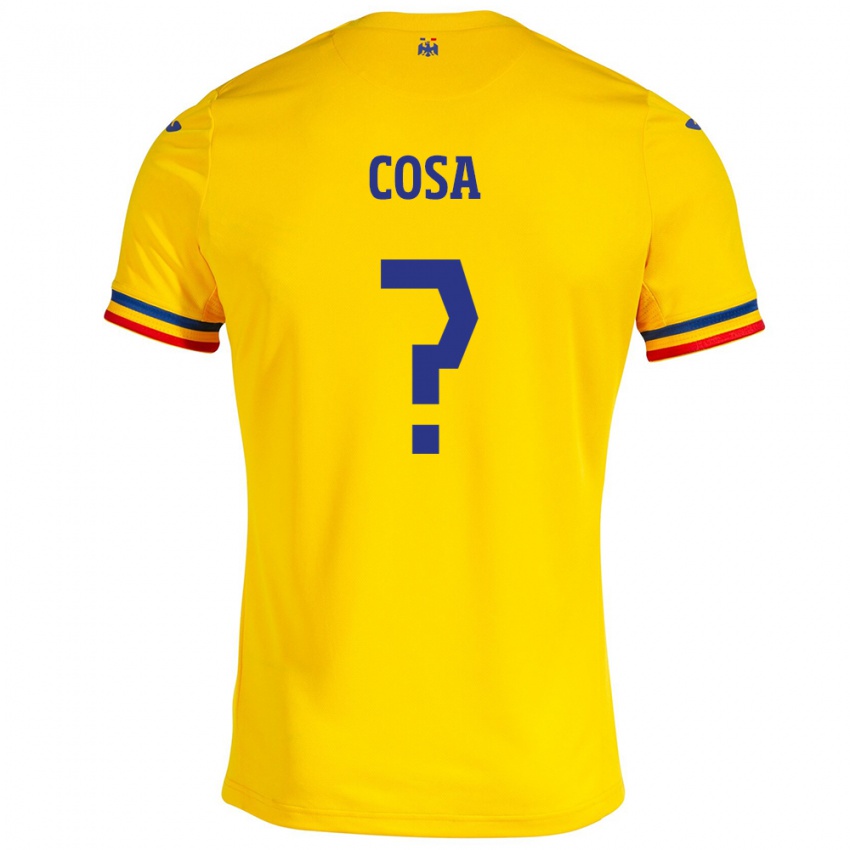 Criança Camisola Romênia Tudor Cosa #0 Amarelo Principal 24-26 Camisa Brasil