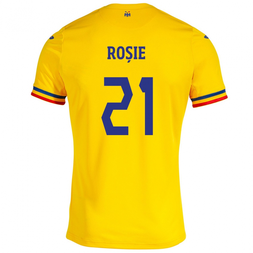 Criança Camisola Romênia Genoveva Roșie #21 Amarelo Principal 24-26 Camisa Brasil