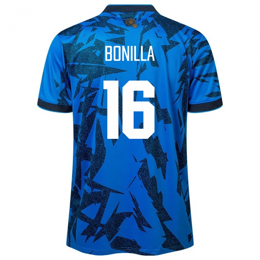 Criança Camisola El Salvador Elmer Bonilla #16 Azul Principal 24-26 Camisa Brasil