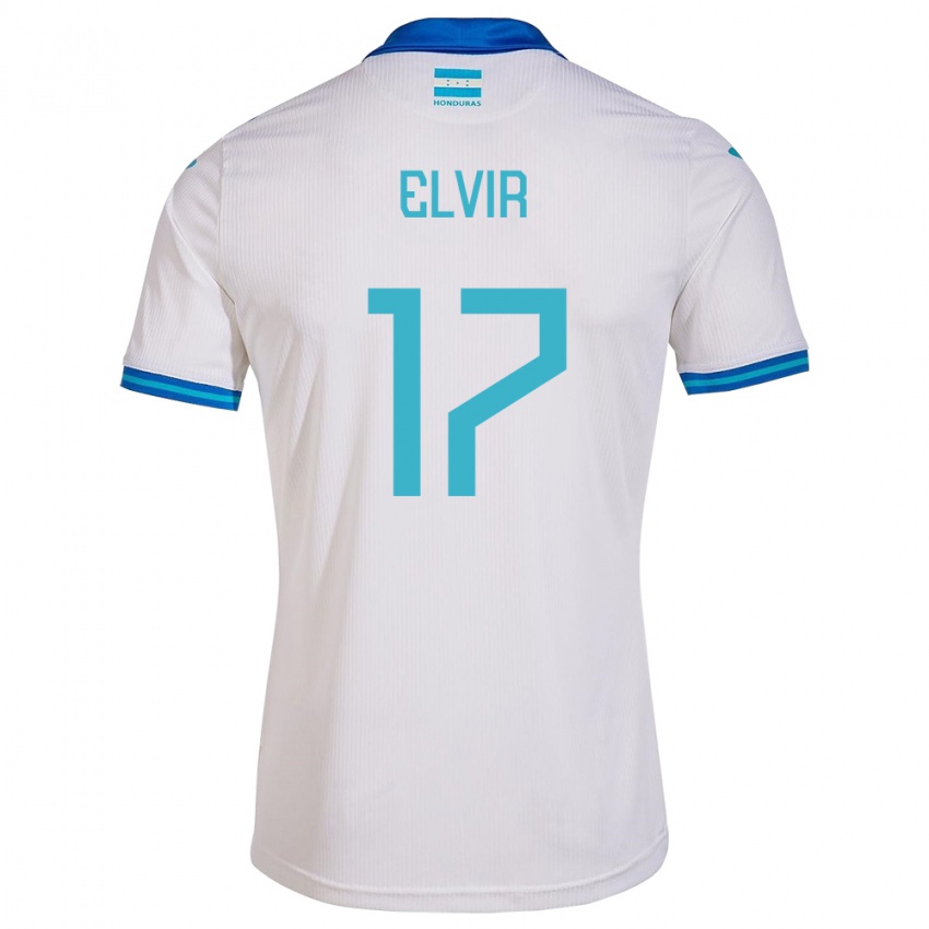 Criança Camisola Honduras Samuel Elvir #17 Branco Principal 24-26 Camisa Brasil