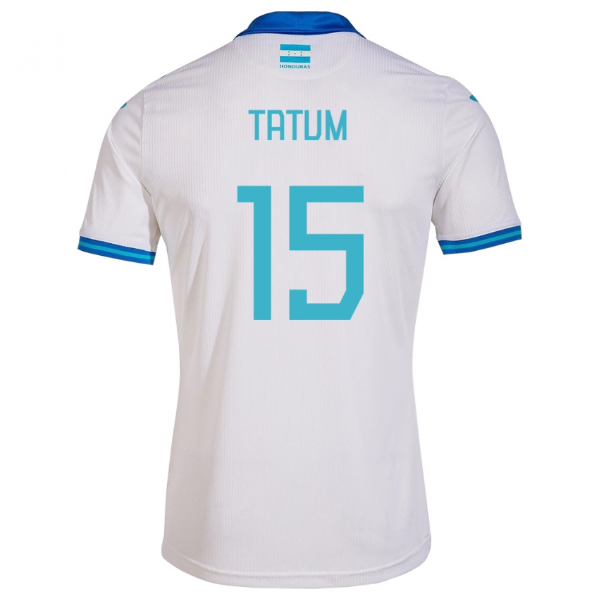 Criança Camisola Honduras Anfronit Tatum #15 Branco Principal 24-26 Camisa Brasil