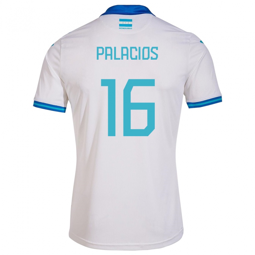 Criança Camisola Honduras Danilo Palacios #16 Branco Principal 24-26 Camisa Brasil