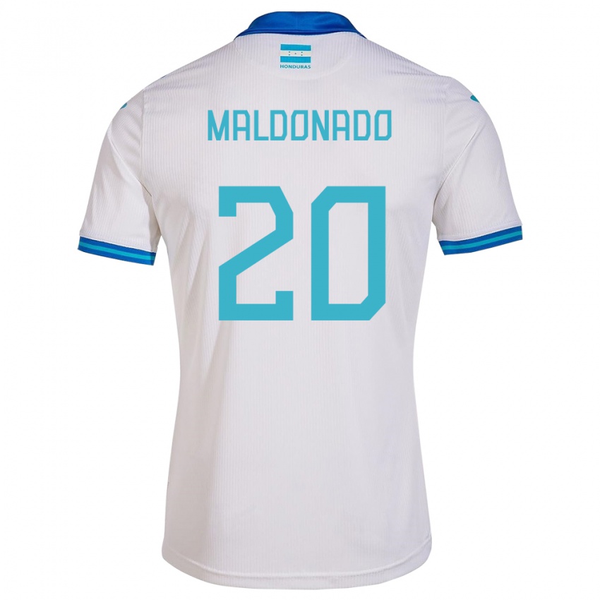 Criança Camisola Honduras Alessandro Maldonado #20 Branco Principal 24-26 Camisa Brasil