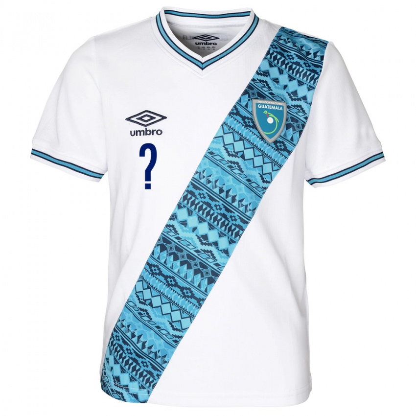 Criança Camisola Guatemala Seu Nome #0 Branco Principal 24-26 Camisa Brasil