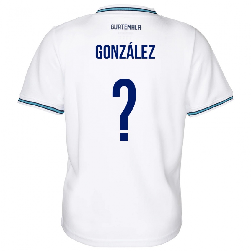 Criança Camisola Guatemala Erick González #0 Branco Principal 24-26 Camisa Brasil