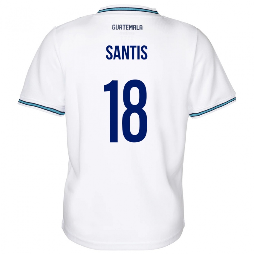 Criança Camisola Guatemala Óscar Santis #18 Branco Principal 24-26 Camisa Brasil