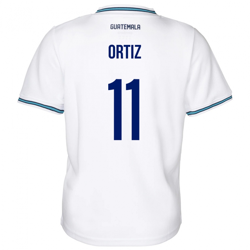 Criança Camisola Guatemala Andersson Ortiz #11 Branco Principal 24-26 Camisa Brasil