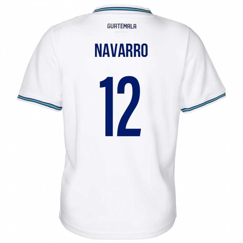 Criança Camisola Guatemala Kenderson Navarro #12 Branco Principal 24-26 Camisa Brasil