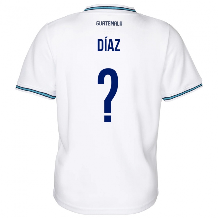 Criança Camisola Guatemala Hendryck Díaz #0 Branco Principal 24-26 Camisa Brasil