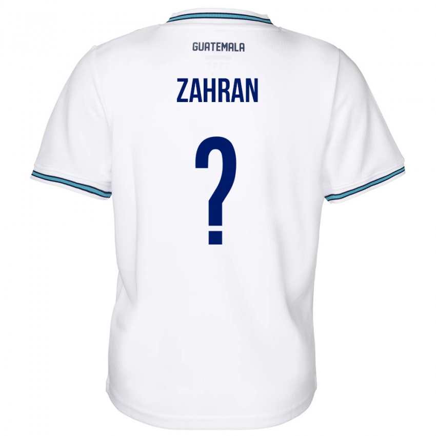 Criança Camisola Guatemala William Zahran #0 Branco Principal 24-26 Camisa Brasil