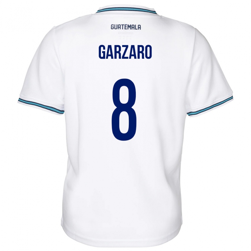 Criança Camisola Guatemala Santiago Garzaro #8 Branco Principal 24-26 Camisa Brasil