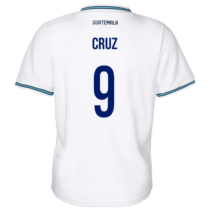 Criança Camisola Guatemala Celsa Cruz #9 Branco Principal 24-26 Camisa Brasil