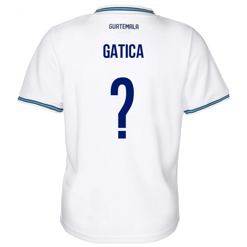 Criança Camisola Guatemala Celeste Gatica #0 Branco Principal 24-26 Camisa Brasil