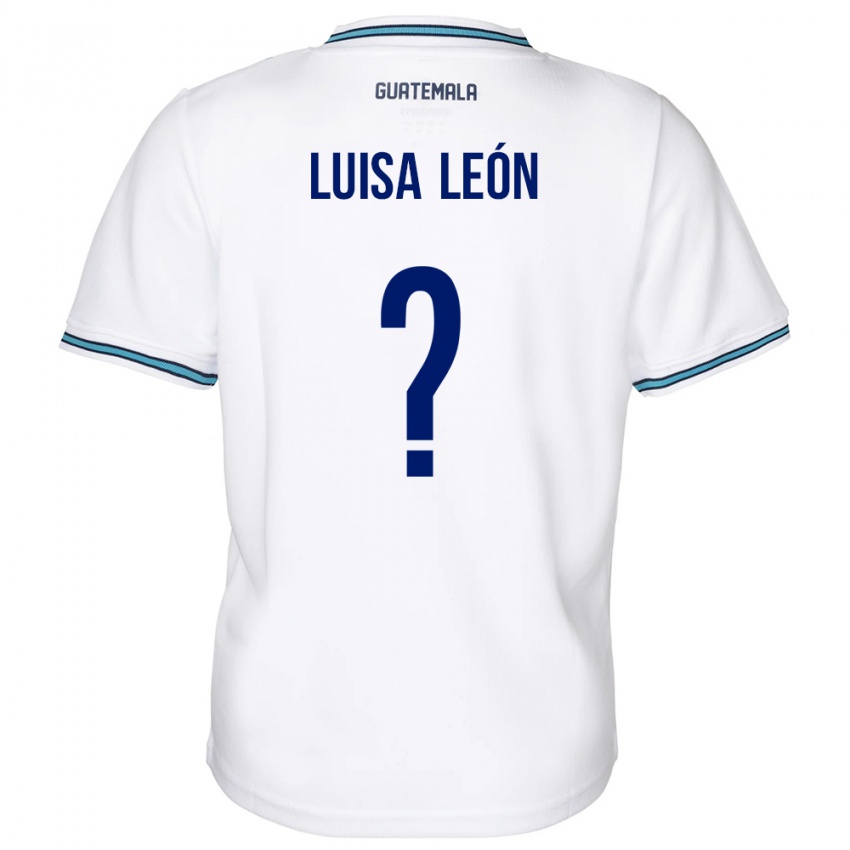 Criança Camisola Guatemala Luisa León #0 Branco Principal 24-26 Camisa Brasil