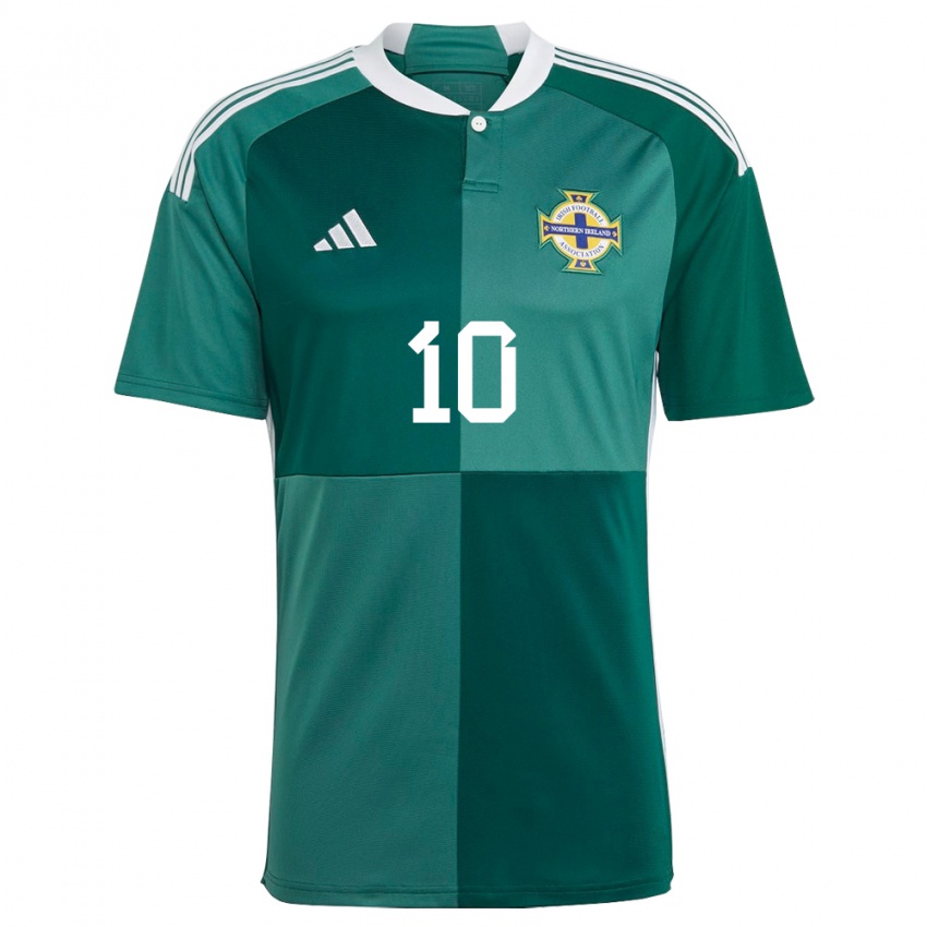 Criança Camisola Irlanda Do Norte Rachel Furness #10 Verde Principal 24-26 Camisa Brasil