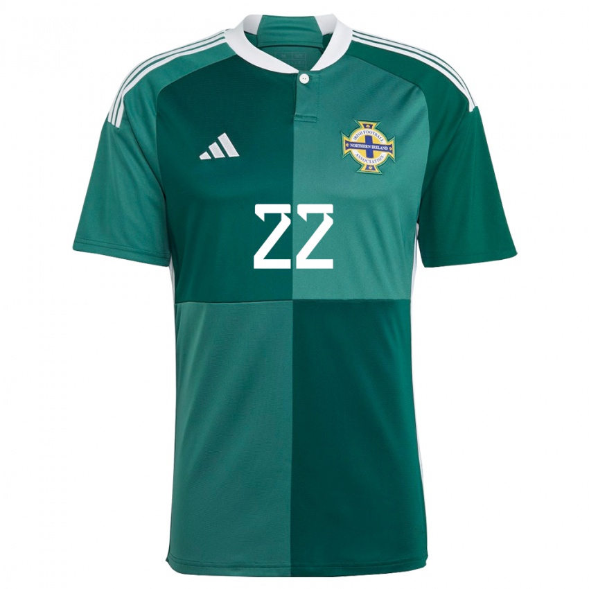 Criança Camisola Irlanda Do Norte Abbie Magee #22 Verde Principal 24-26 Camisa Brasil