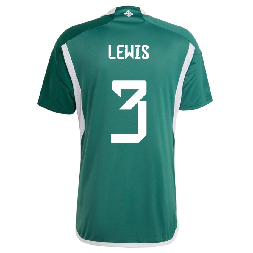 Criança Camisola Irlanda Do Norte Jamal Lewis #3 Verde Principal 24-26 Camisa Brasil