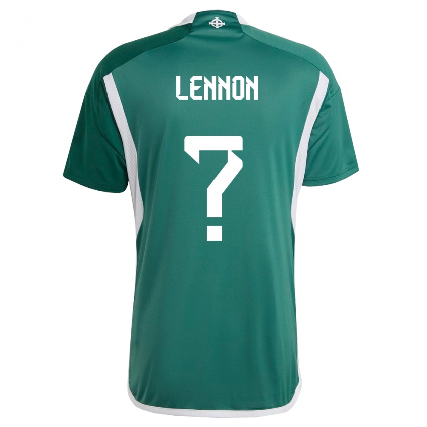 Criança Camisola Irlanda Do Norte Gallagher Lennon #0 Verde Principal 24-26 Camisa Brasil