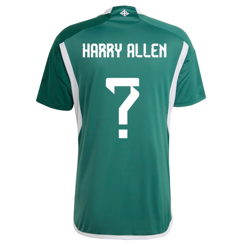 Criança Camisola Irlanda Do Norte Harry Allen #0 Verde Principal 24-26 Camisa Brasil