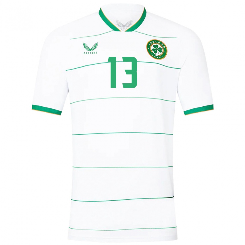 Criança Camisola Irlanda James Golding #13 Branco Alternativa 24-26 Camisa Brasil