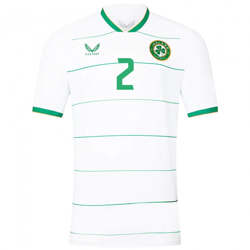 Criança Camisola Irlanda Matt Doherty #2 Branco Alternativa 24-26 Camisa Brasil