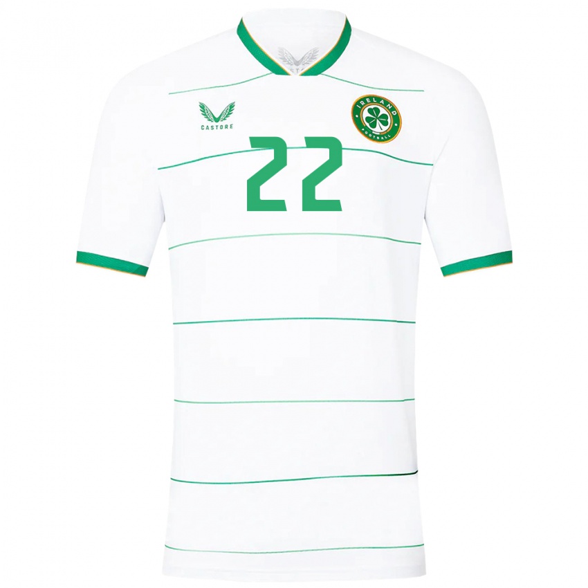 Criança Camisola Irlanda Stephen Mohan #22 Branco Alternativa 24-26 Camisa Brasil