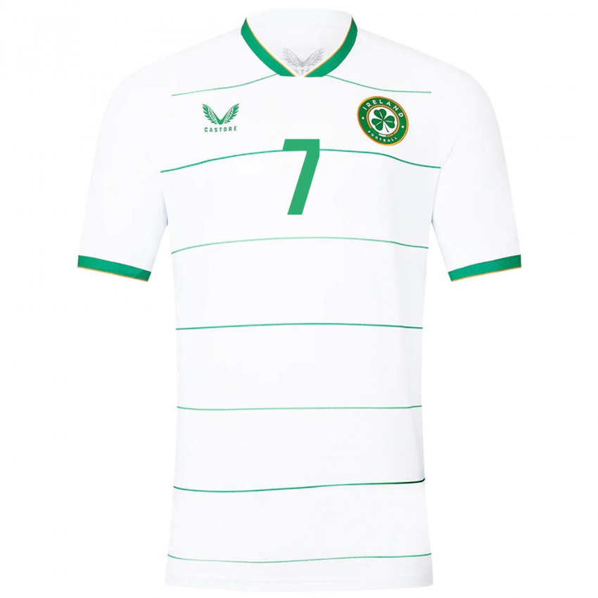 Criança Camisola Irlanda Callum Robinson #7 Branco Alternativa 24-26 Camisa Brasil