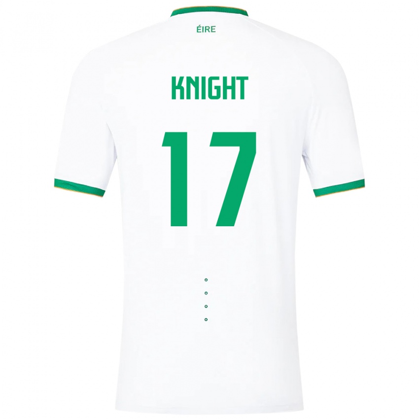 Criança Camisola Irlanda Jason Knight #17 Branco Alternativa 24-26 Camisa Brasil