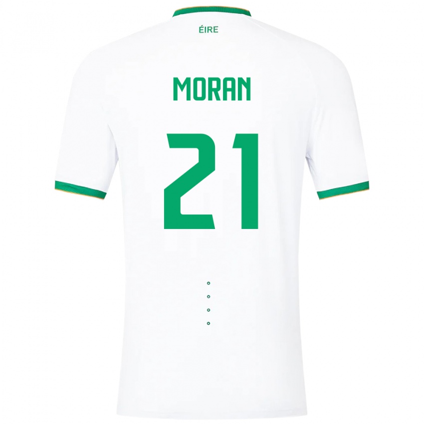 Criança Camisola Irlanda Andy Moran #21 Branco Alternativa 24-26 Camisa Brasil