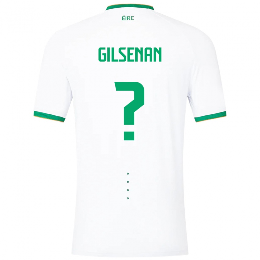 Criança Camisola Irlanda Zak Gilsenan #0 Branco Alternativa 24-26 Camisa Brasil