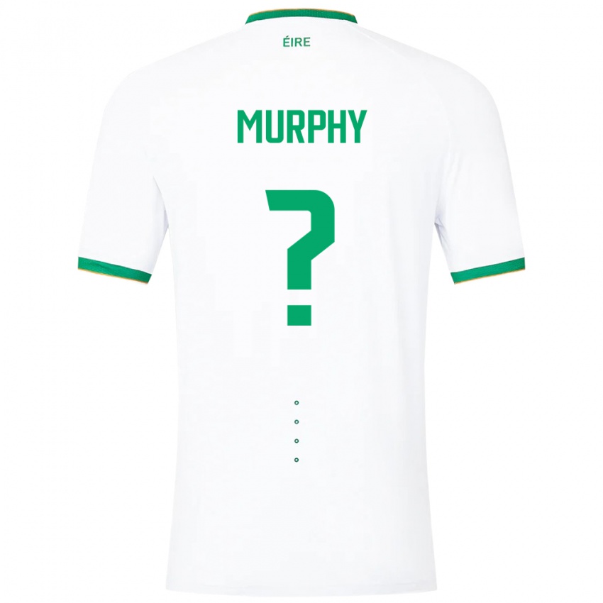 Criança Camisola Irlanda Adam Murphy #0 Branco Alternativa 24-26 Camisa Brasil