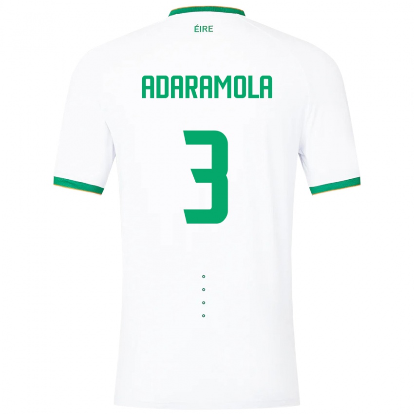 Criança Camisola Irlanda Tayo Adaramola #3 Branco Alternativa 24-26 Camisa Brasil